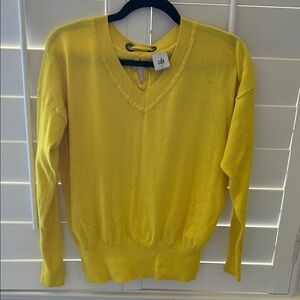 CAbi Sunny Yellow Knit Top